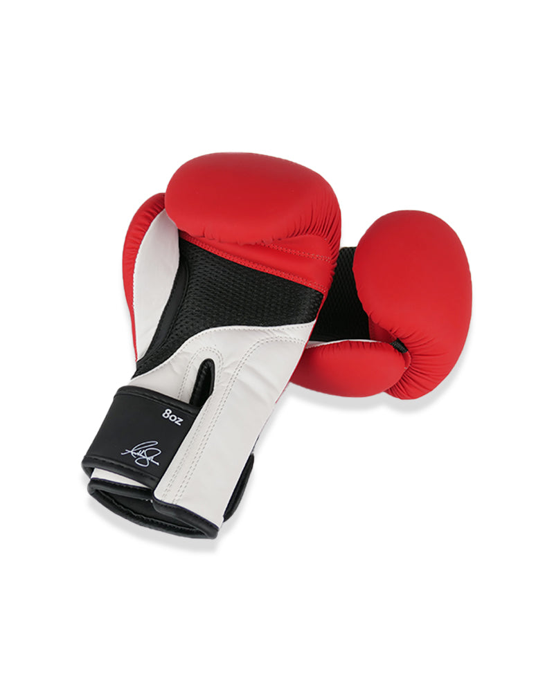 Junior PU Boxing Gloves Red 8oz