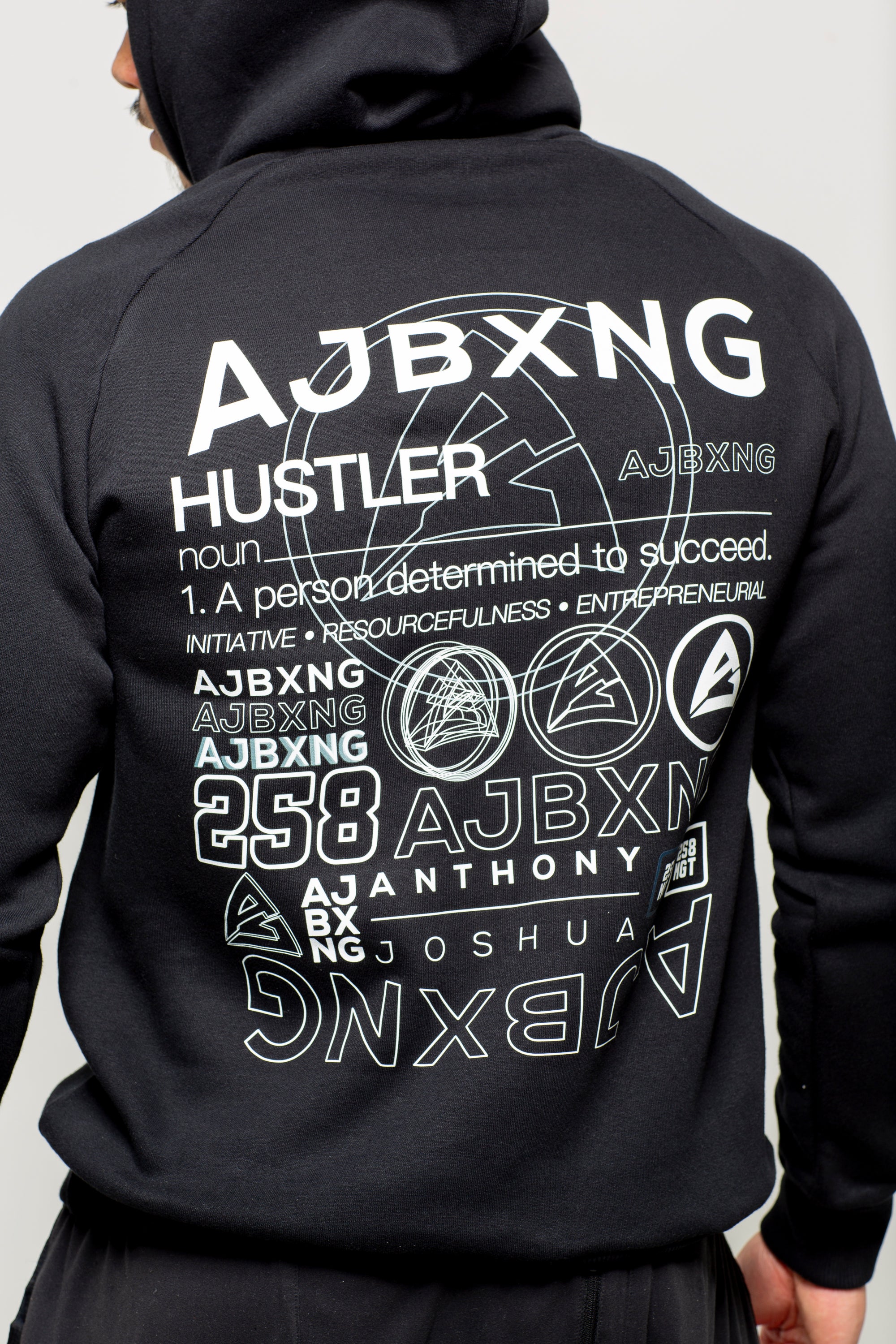 AJBXNG X Black Hustle Hoodie |  Asset Collection