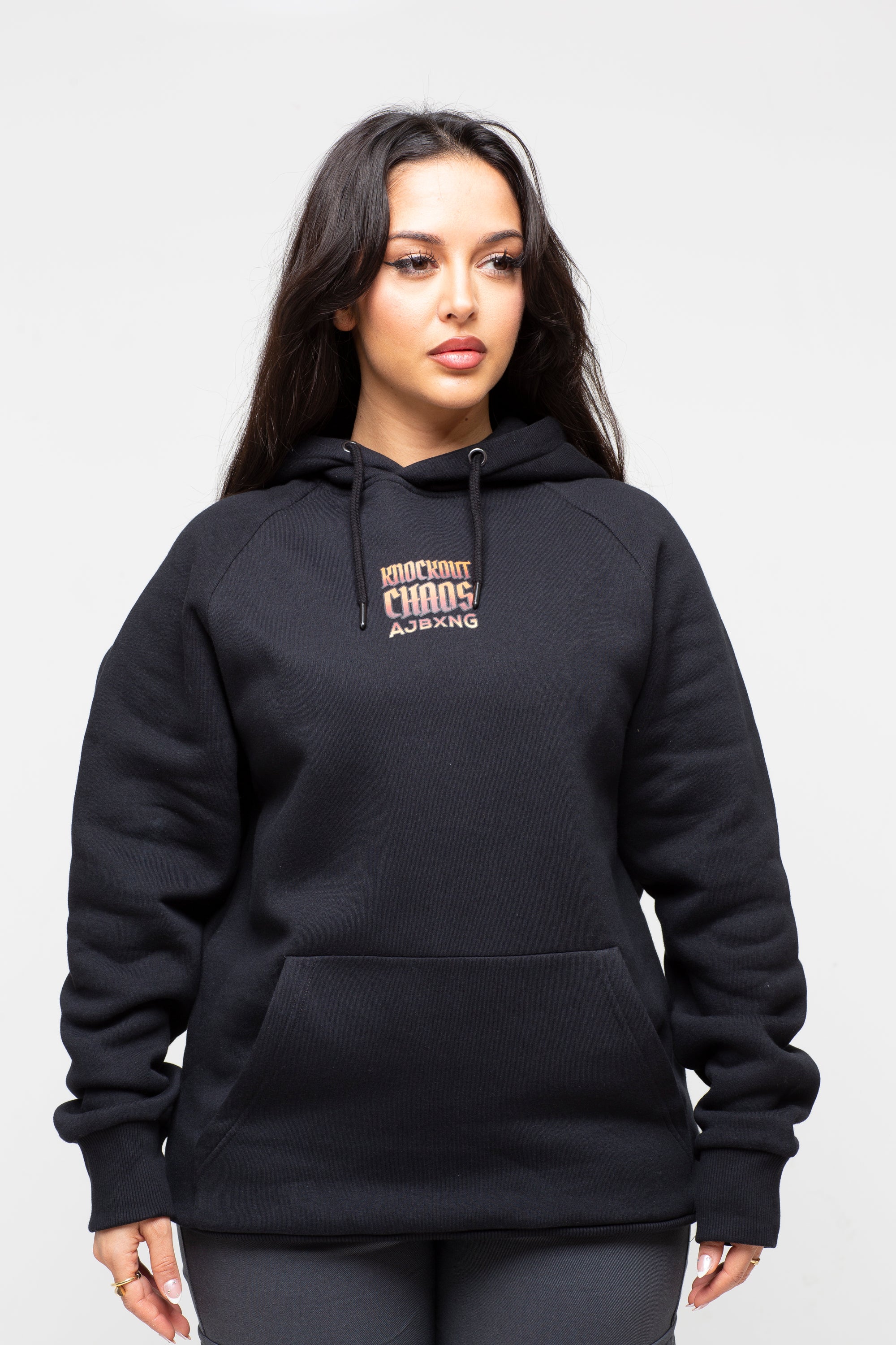 Fight Night 'Knock Out Chaos" Hoodie - Burnt Orange Logo