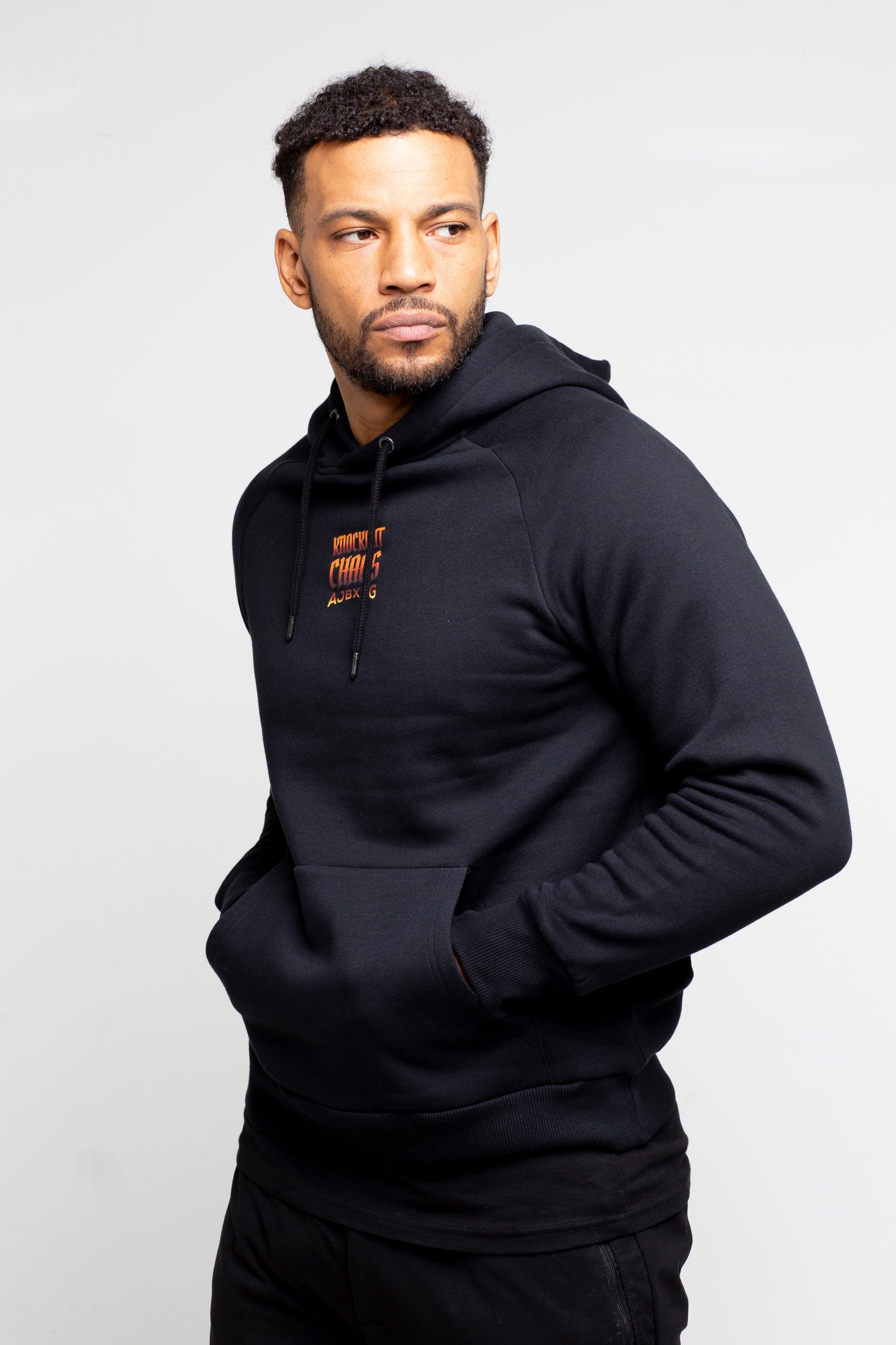Fight Night 'Knock Out Chaos" Hoodie - Burnt Orange Logo