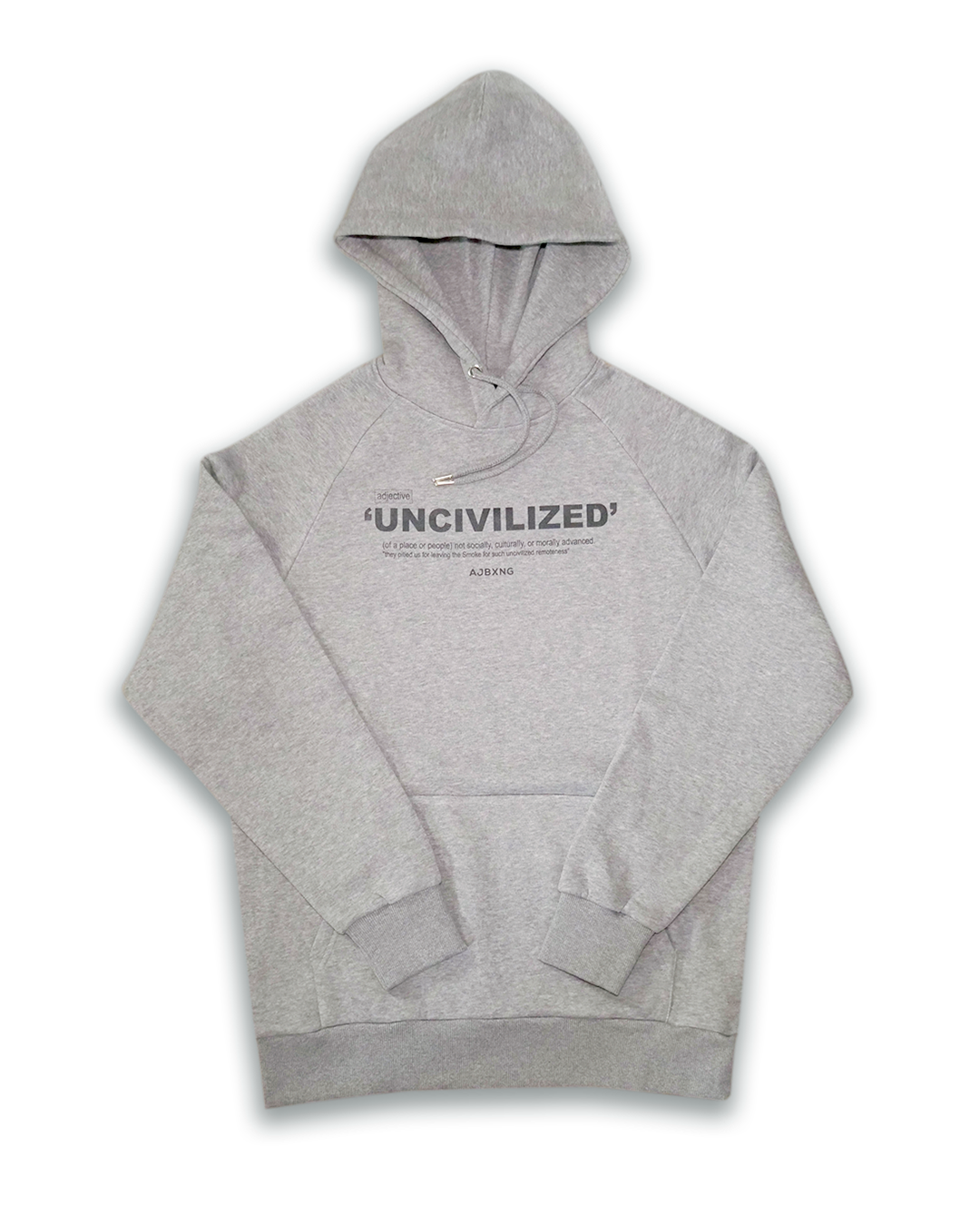 Grey Uncivilized Hoodie